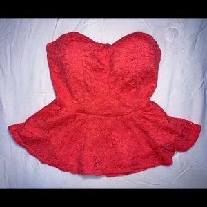 Coral Sleeveless Top